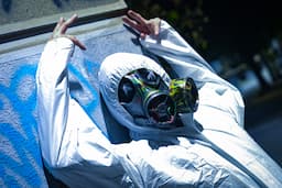 Person in apocalypse